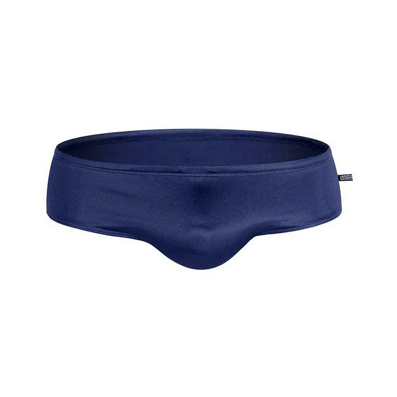 Mens Solid Color Quick-drying Pouch Swim Briefs