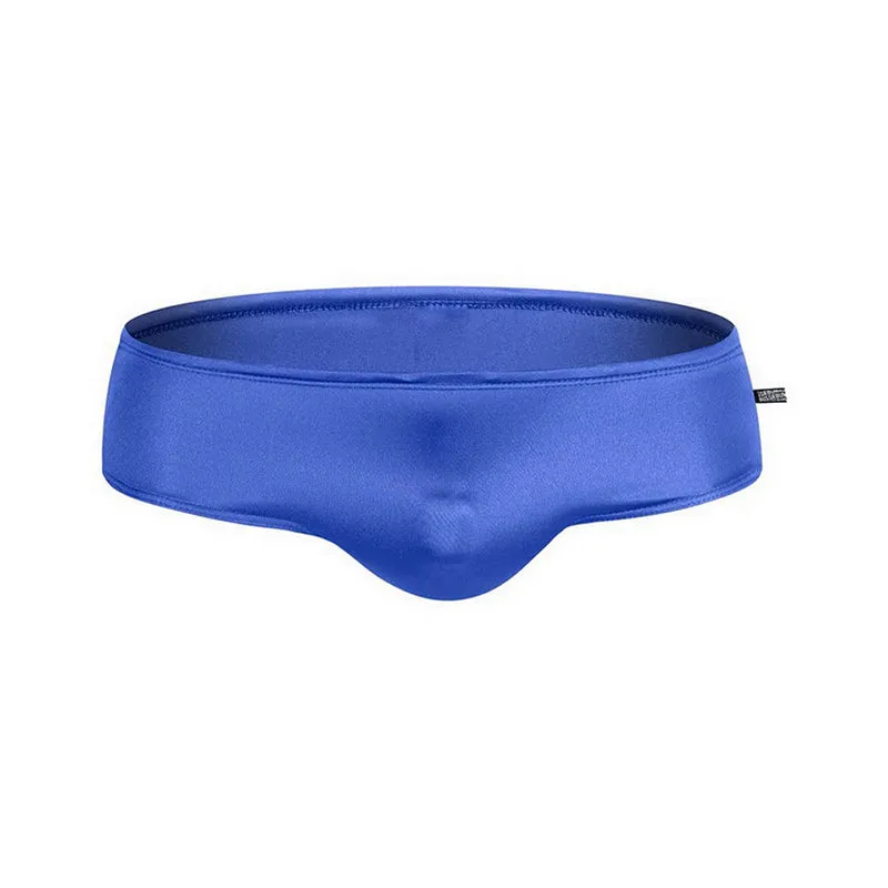 Mens Solid Color Quick-drying Pouch Swim Briefs
