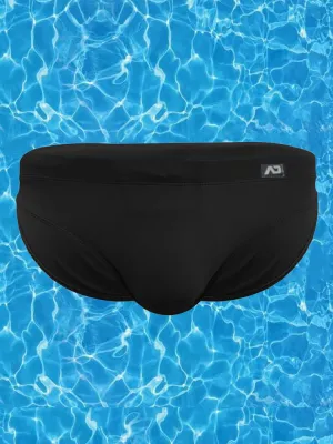 Mens Solid Color Swim Briefs with Removable Pad