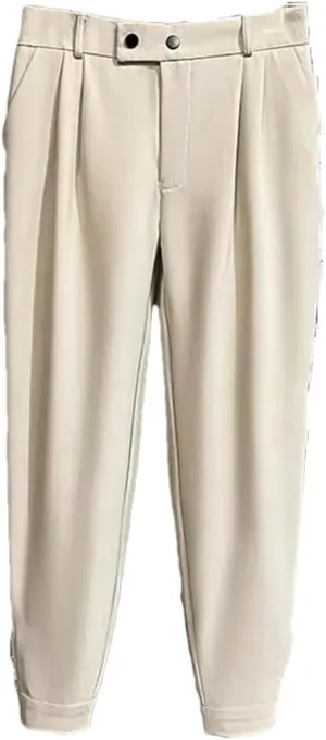 Men's Spring Summer Casual Straight Pants Korean Suit Pant Harem Business Formal Trousers