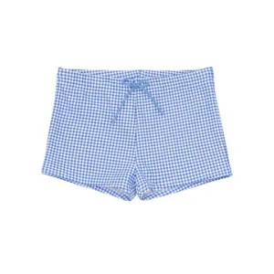 MINNOW~ Boys blue micro gingham brief