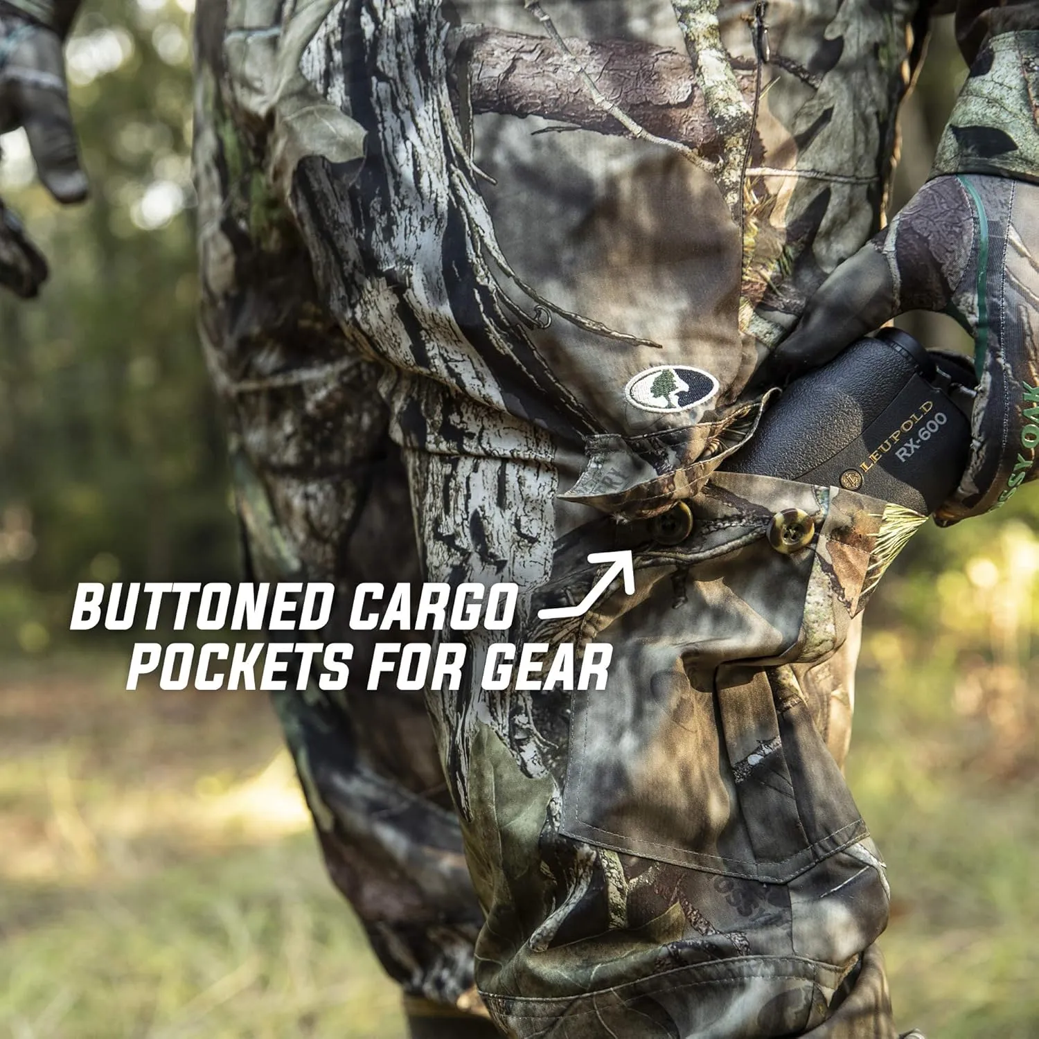 Mossy Oak Men's Lightweight Camo Hunting Pants Tibbee