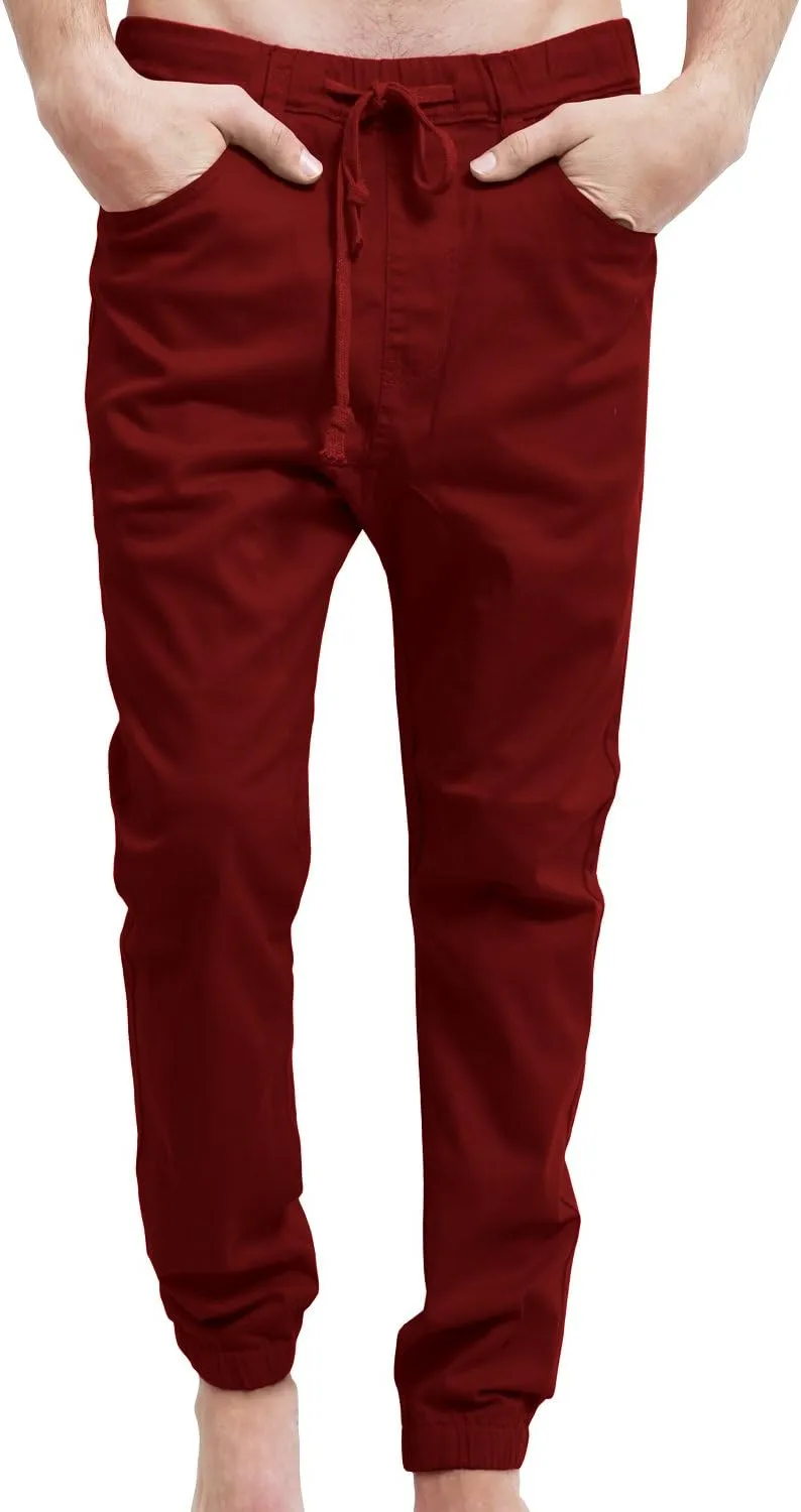 NE PEOPLE Mens Lightweight Casual Comfy Harem Slim Fit Adjustable Jogger Pants Joggers (S-5XL)