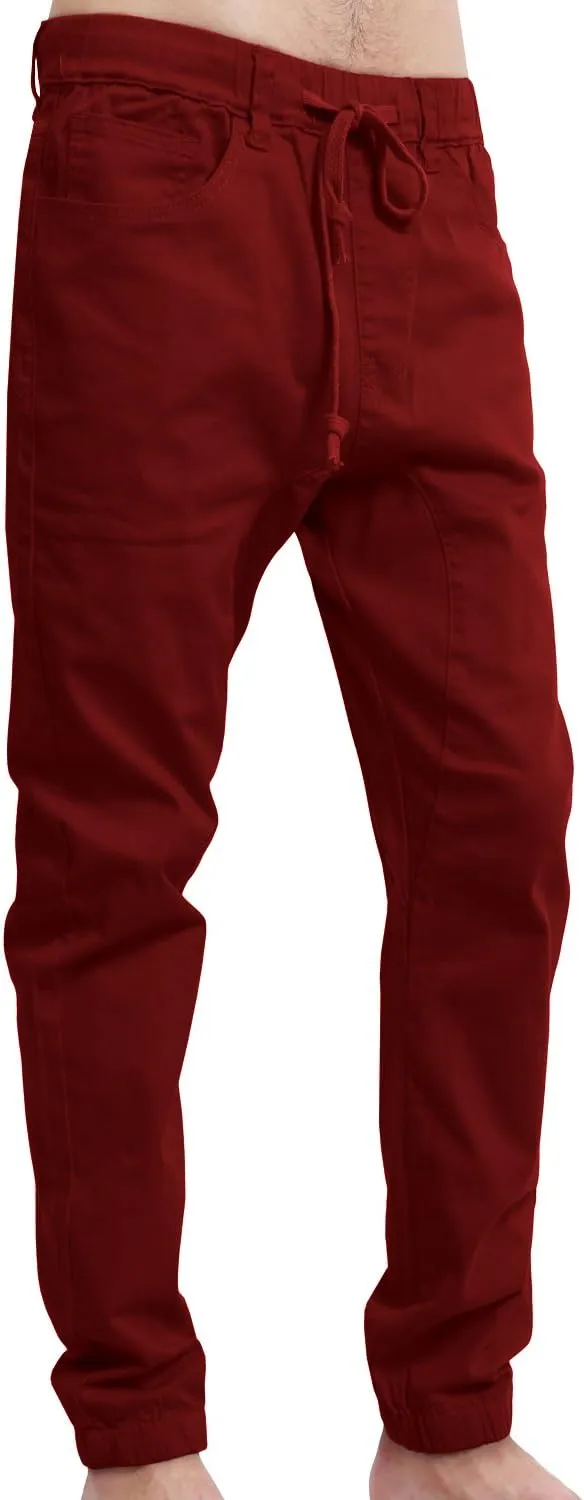 NE PEOPLE Mens Lightweight Casual Comfy Harem Slim Fit Adjustable Jogger Pants Joggers (S-5XL)