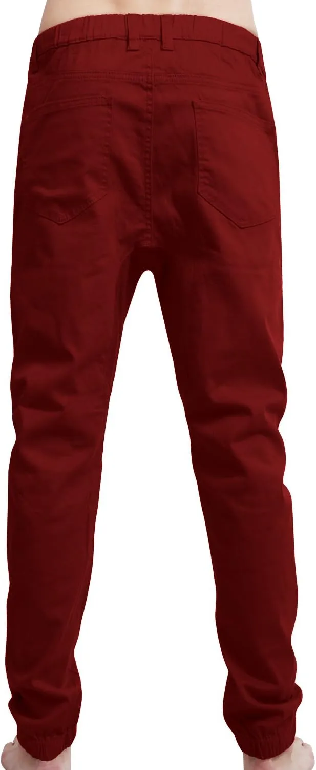 NE PEOPLE Mens Lightweight Casual Comfy Harem Slim Fit Adjustable Jogger Pants Joggers (S-5XL)