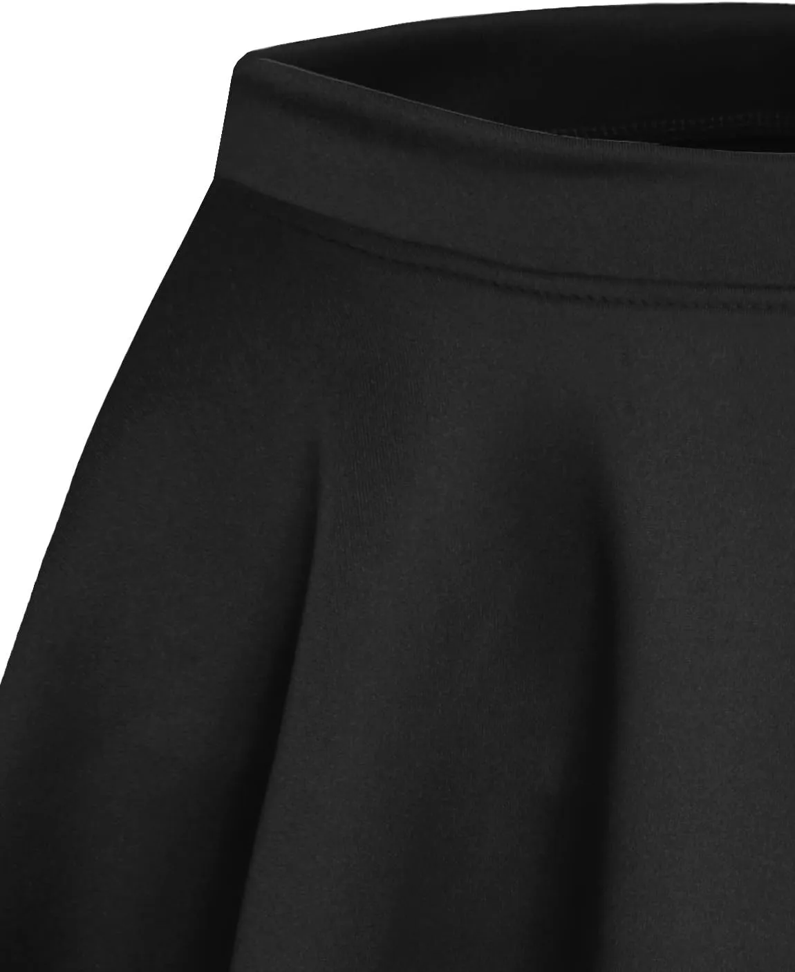 NE PEOPLE Womens Skater Skirt  Stretch Elastic Waist Casual Mini Flared Swing Pleated Skirts Made in USA S-3XL
