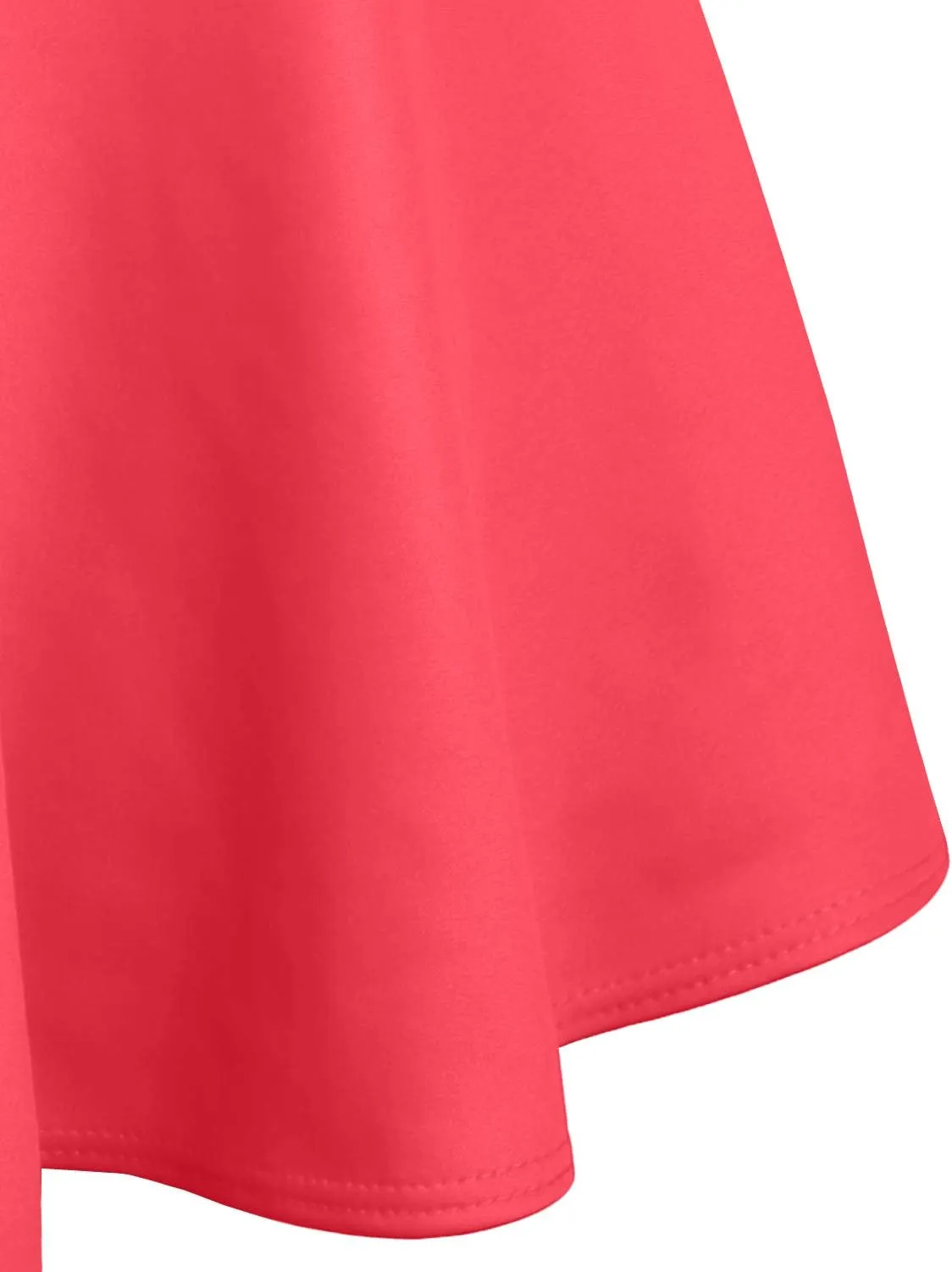 NE PEOPLE Womens Skater Skirt  Stretch Elastic Waist Casual Mini Flared Swing Pleated Skirts Made in USA S-3XL