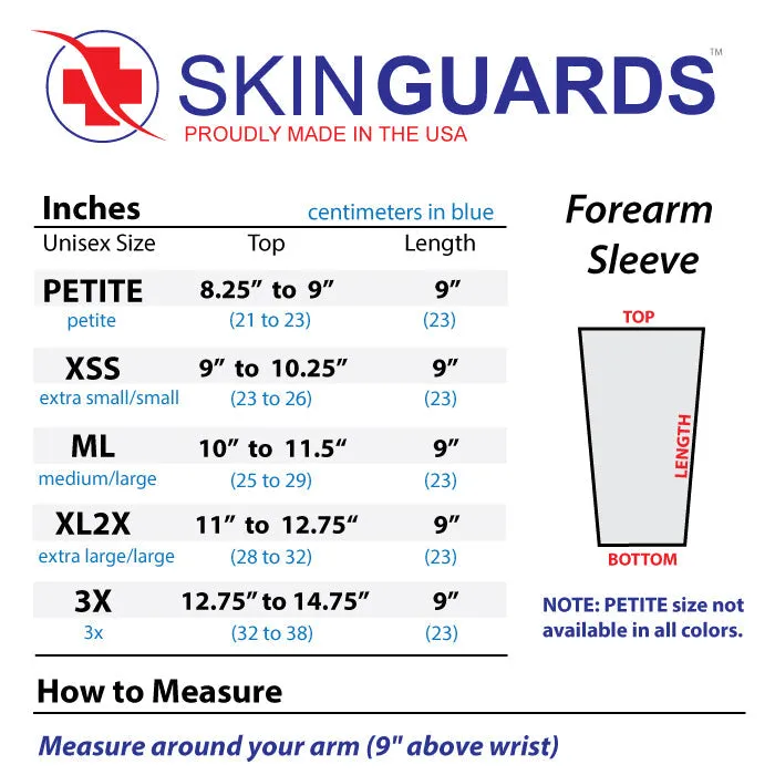 NEW PADDED Black Forearm Skin Protective Sleeves