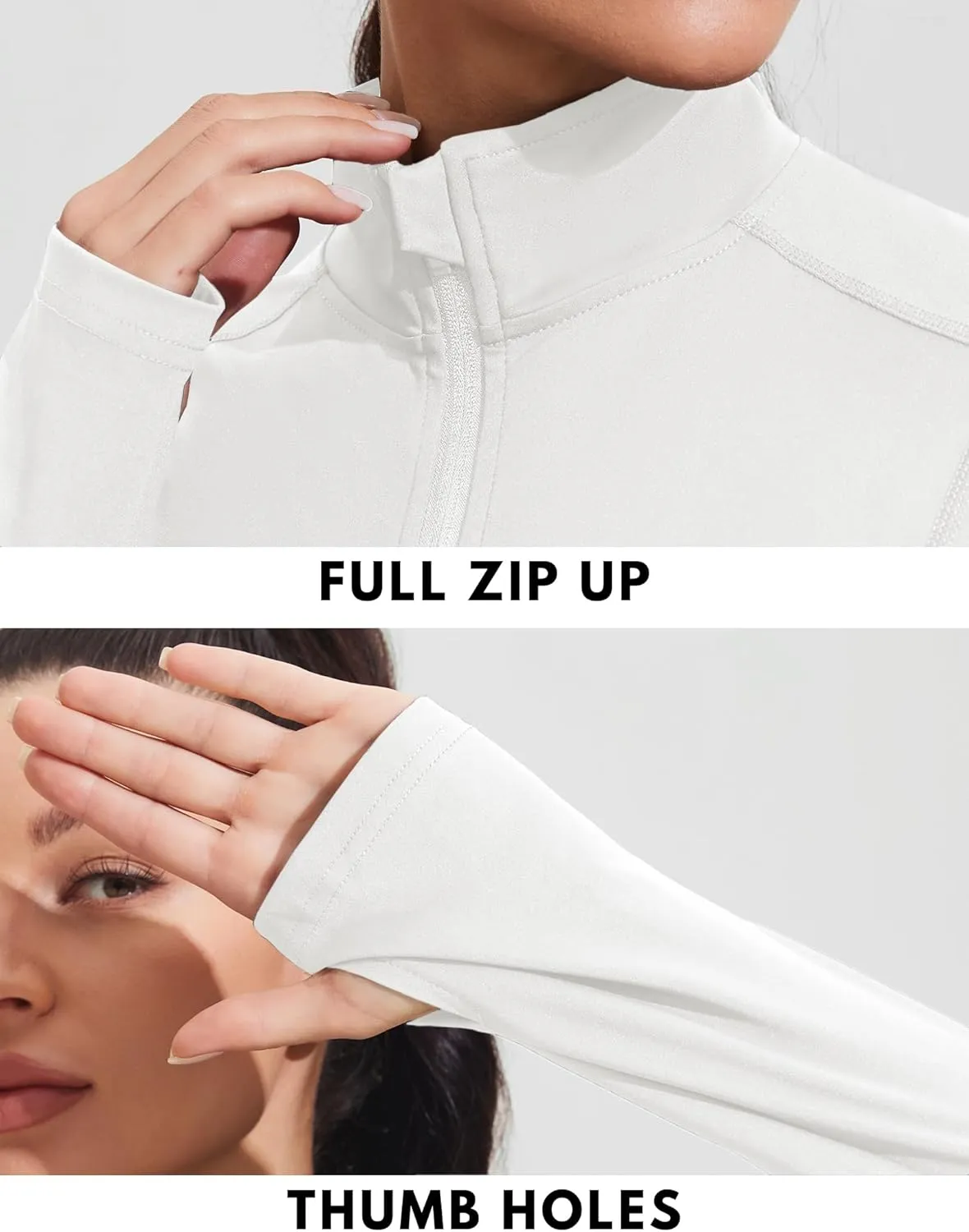 PINSPARK Women's Athletic Jackets Slim Fit Workout Jacket Full Zip Up Running Gym Yoga Sports Tops with Pockets