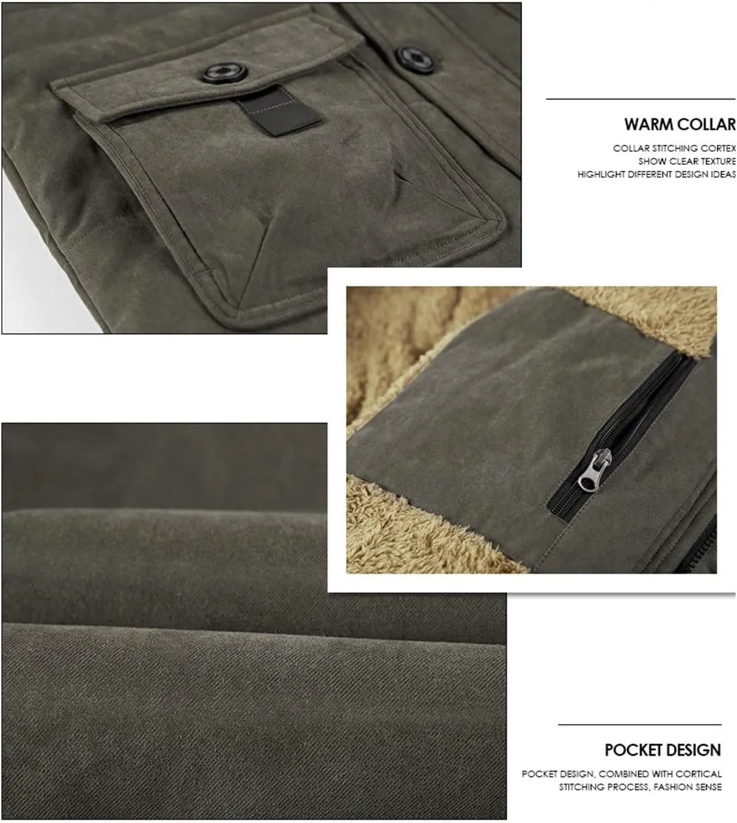 PRIJOUHE Men's Winter Coats Down Jackets Outerwear Long Cotton Coat Men Thick Warm Fur Jacket Coat Overcoat