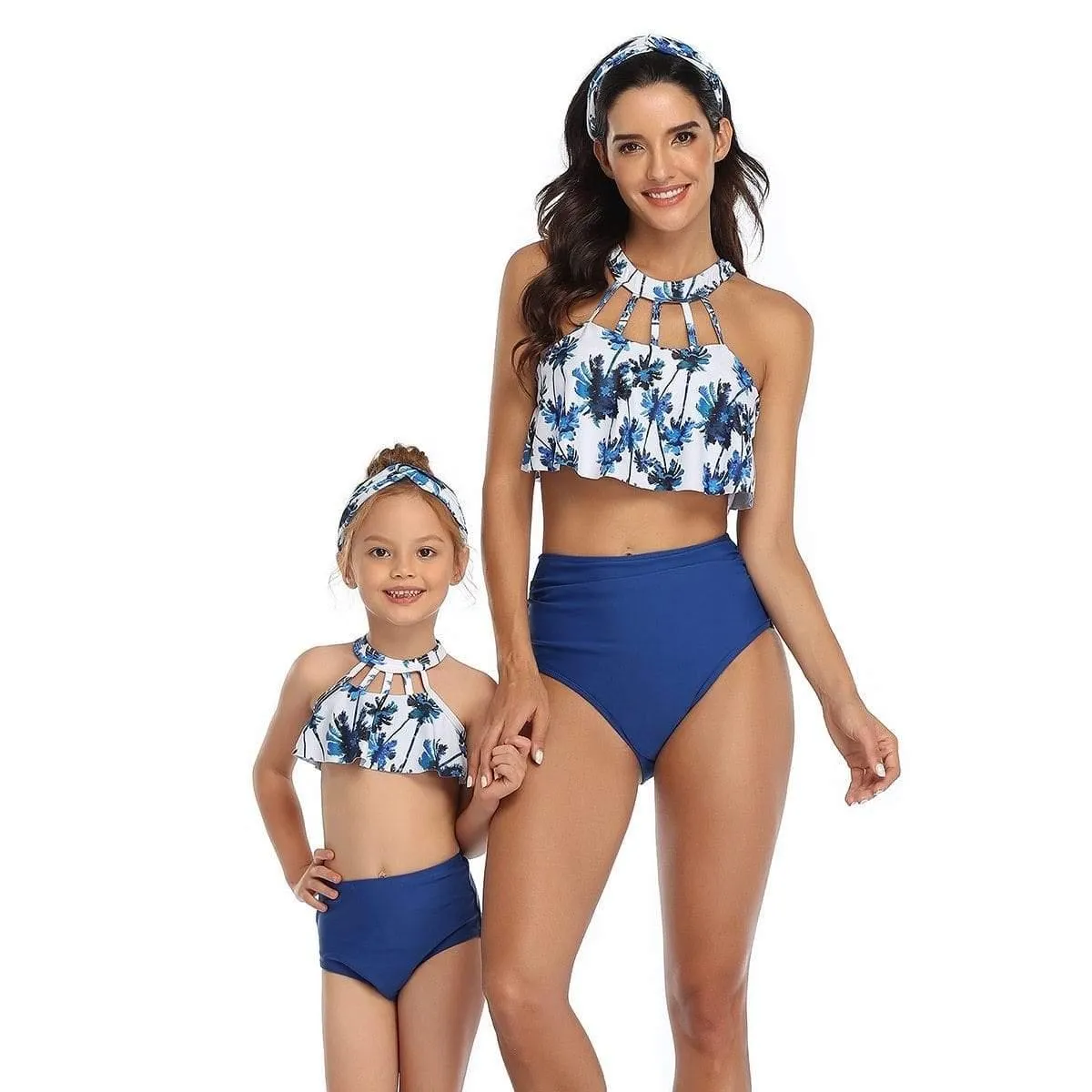 Ruffles Women Sexy Vintage Swimsuit Set