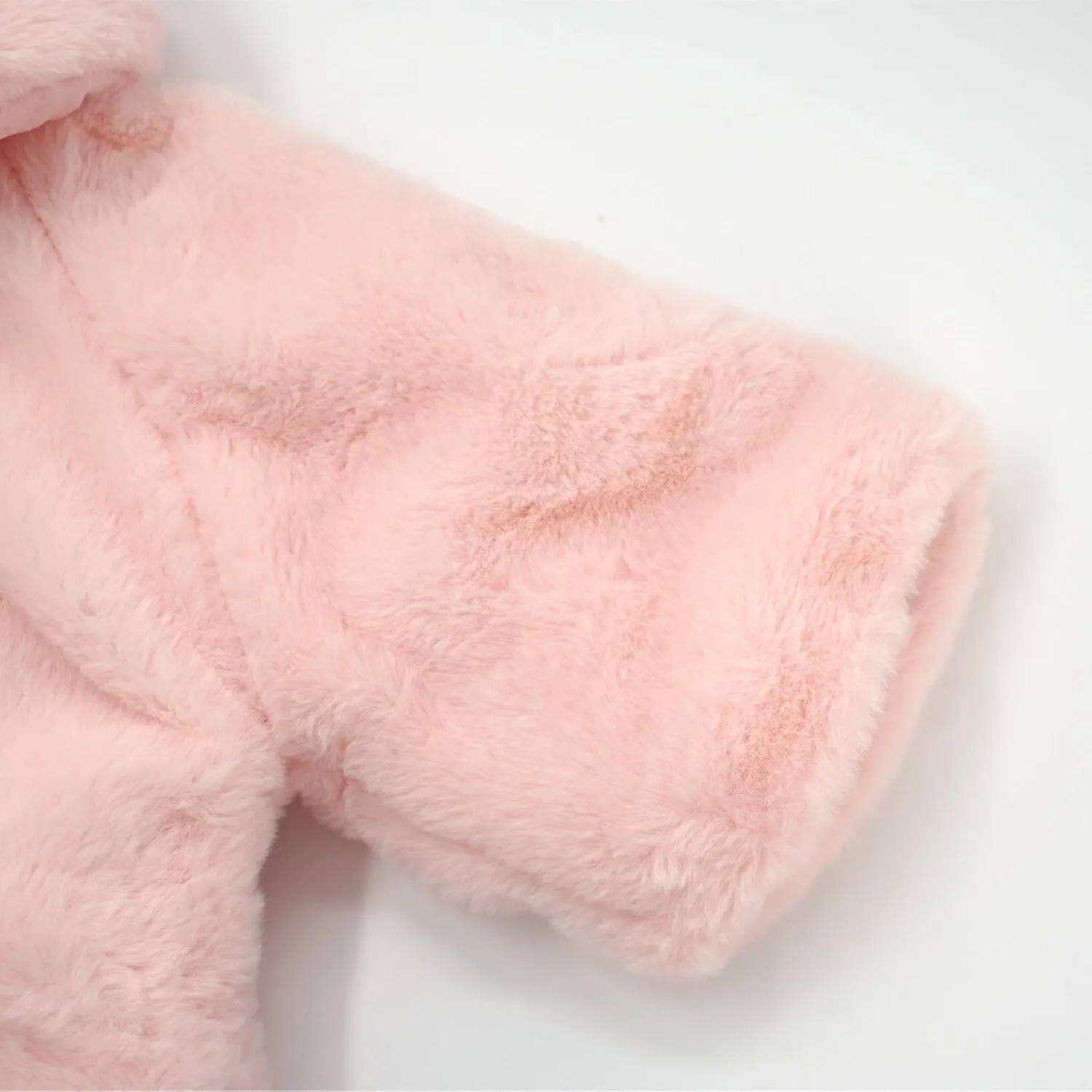 SEAUR Baby Girls Faux Fur Warm Cloak Coat Cute Winter Furry Cape Jacket Fluffy Plush Fleece Outwear with Bowknot