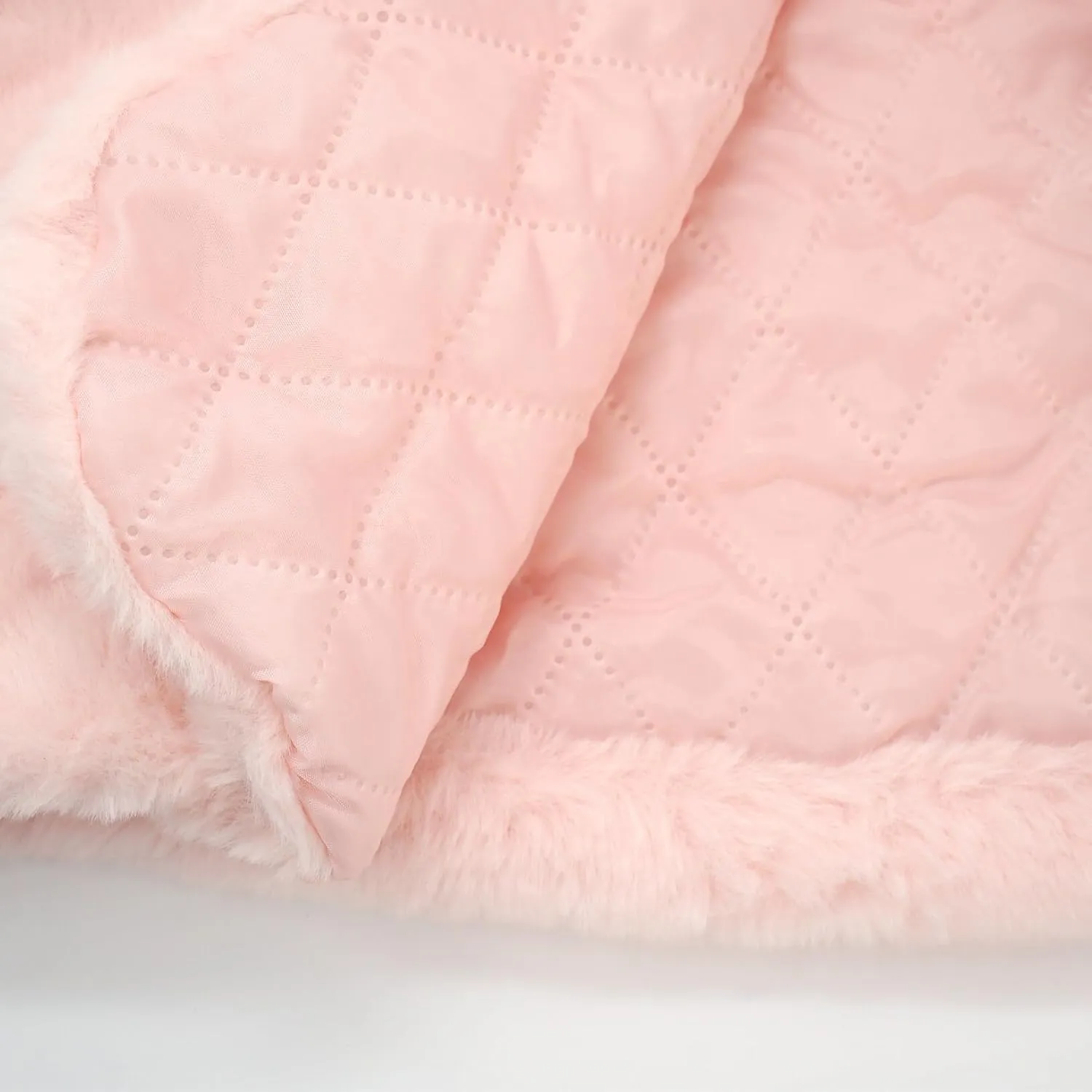 SEAUR Baby Girls Faux Fur Warm Cloak Coat Cute Winter Furry Cape Jacket Fluffy Plush Fleece Outwear with Bowknot