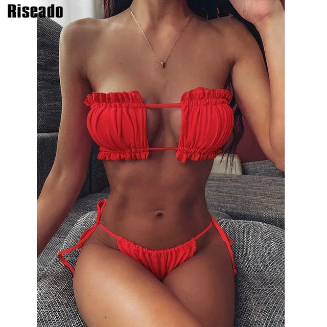Sexy Bandeau Bikinis Set