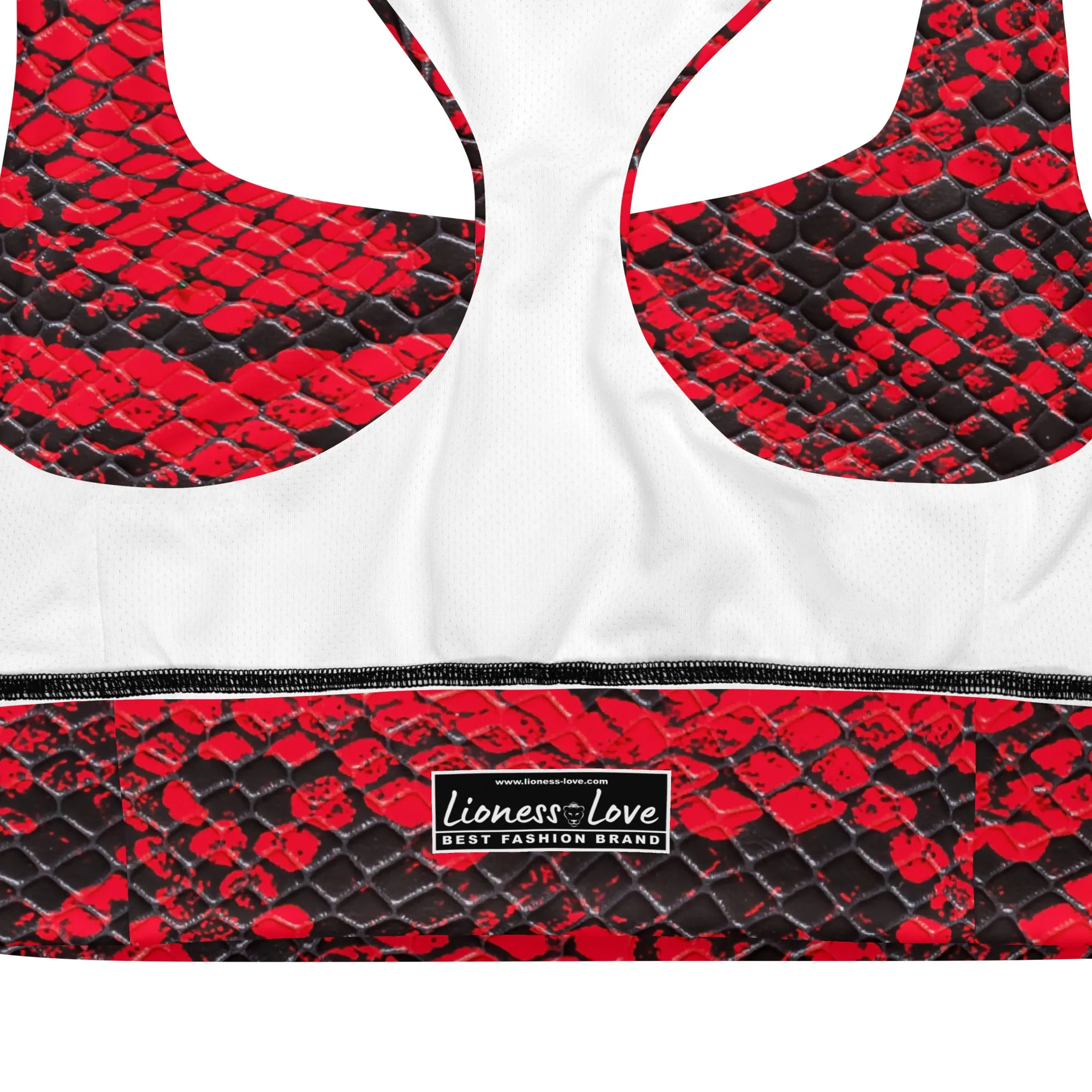 Sexy Snake Print Sports Bra, lioness-love