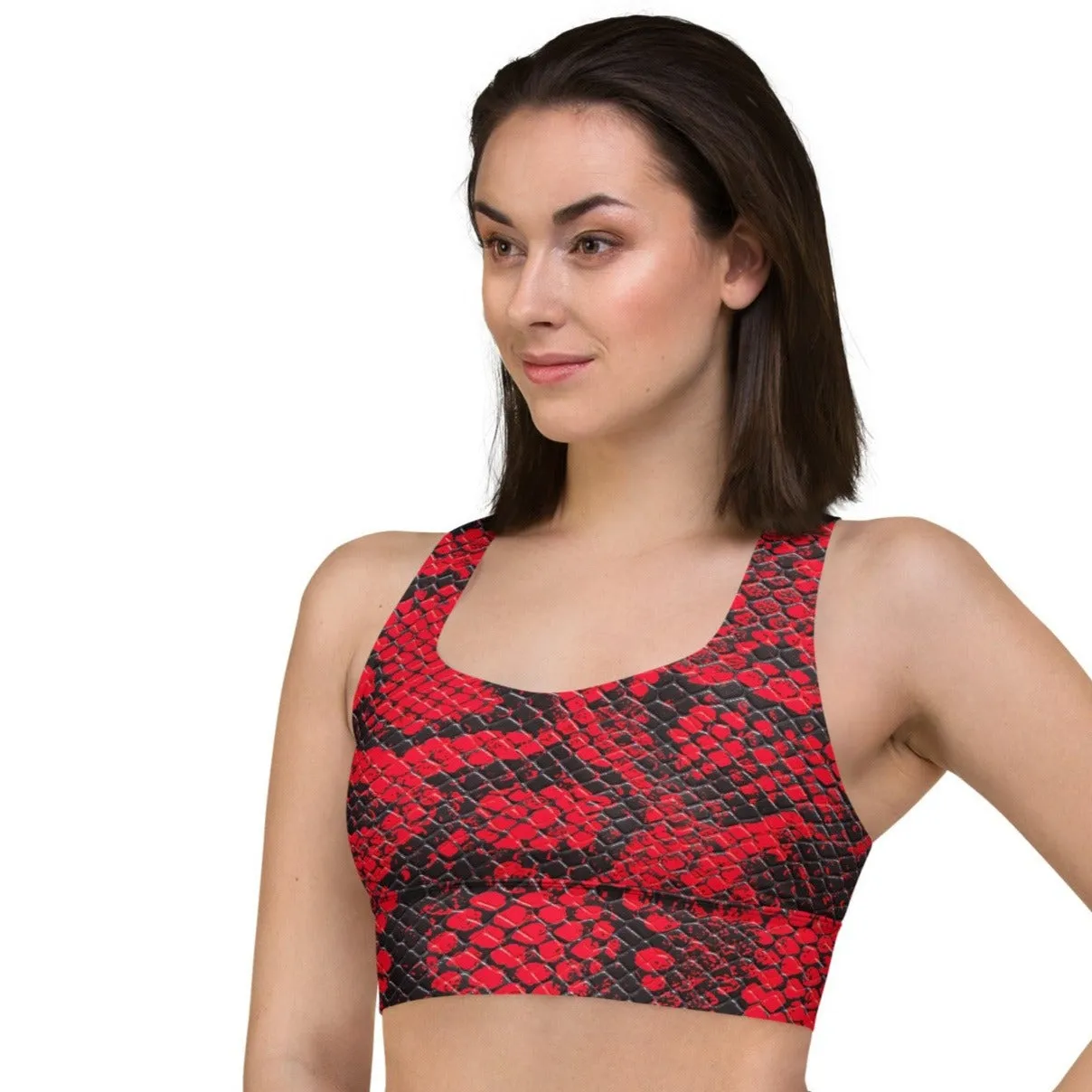 Sexy Snake Print Sports Bra, lioness-love