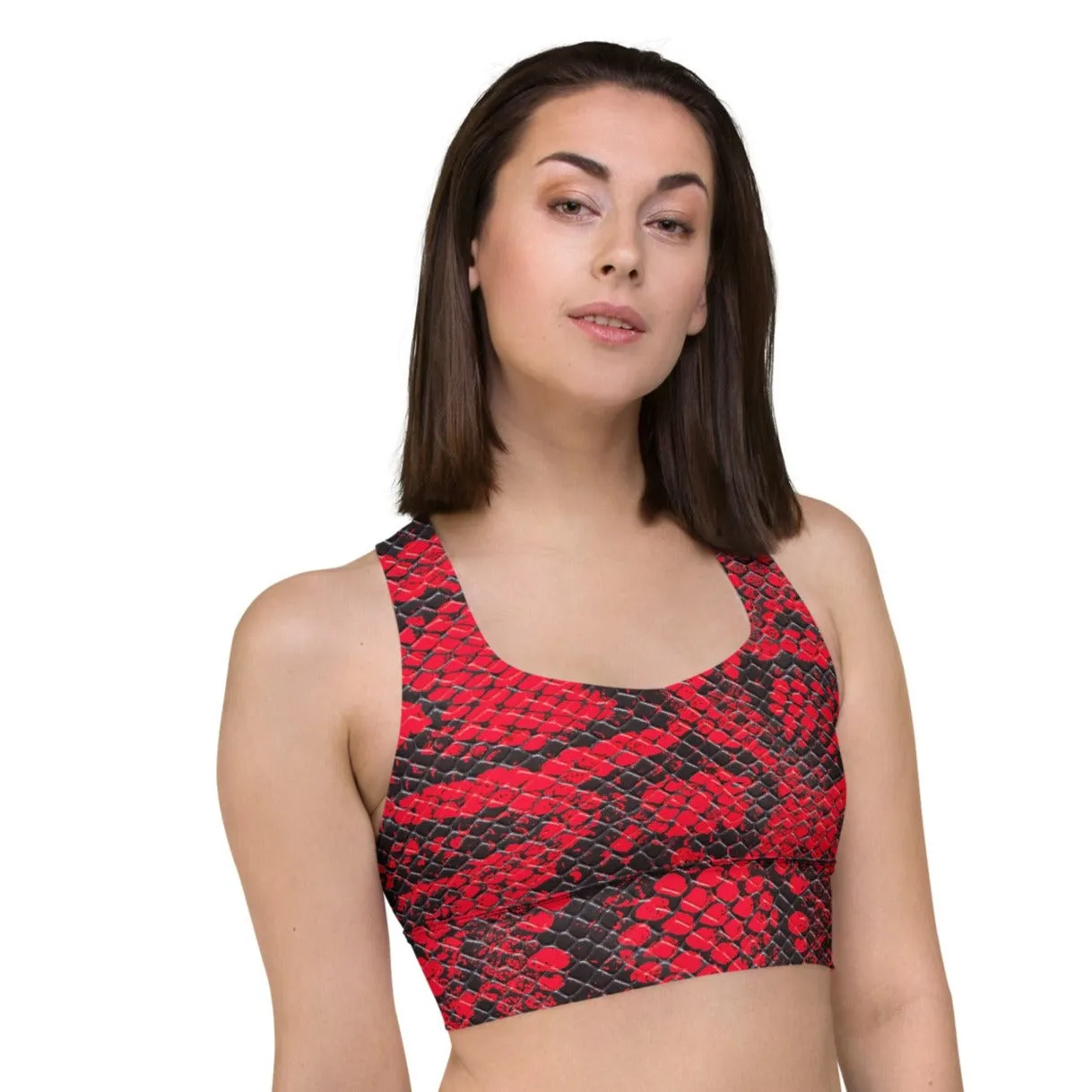 Sexy Snake Print Sports Bra, lioness-love