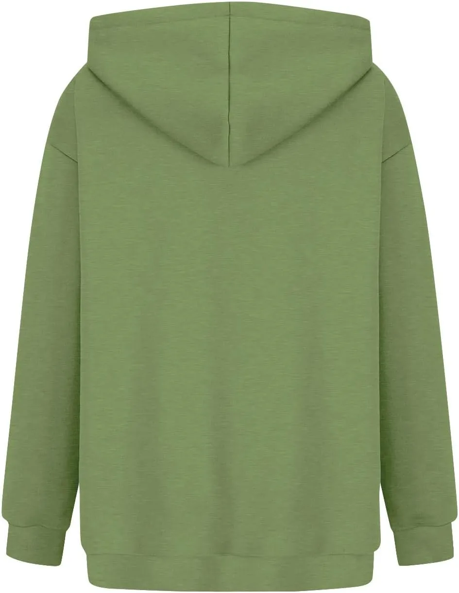 SHAOBGE Womens Fall Oversized Sweatshirts Fleece Hoodies Long Sleeve Shirts Pullover Winter Clothes with Pocket
