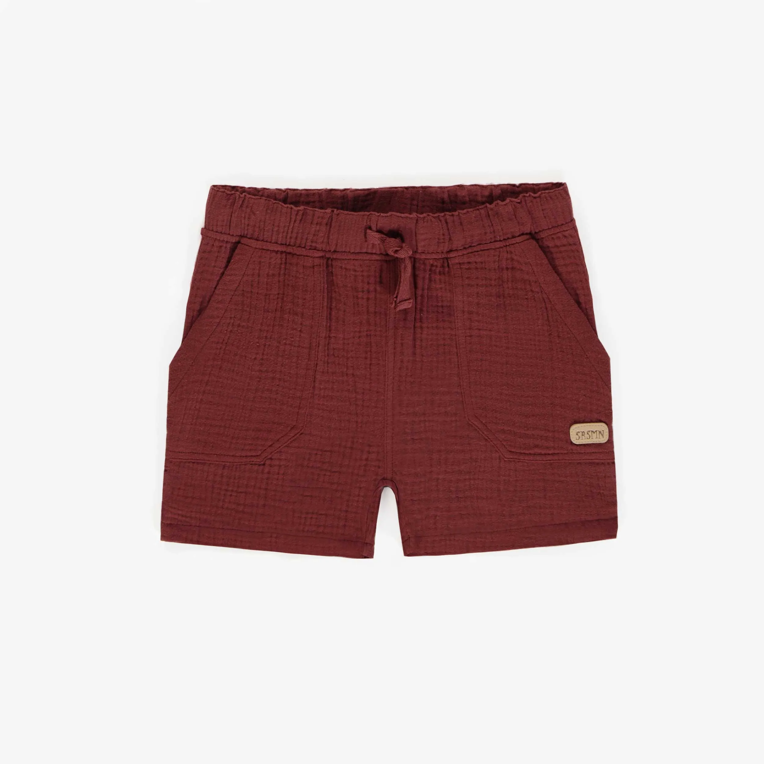 Short rouille en mousseline, enfant || Rust short in muslin, child