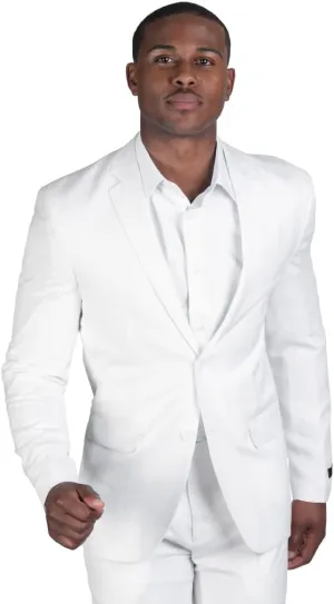 Slim Fit 2 Button Linen Blazer Jacket Notch Lapel 3024
