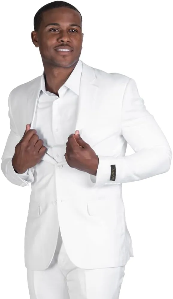 Slim Fit 2 Button Linen Blazer Jacket Notch Lapel 3024