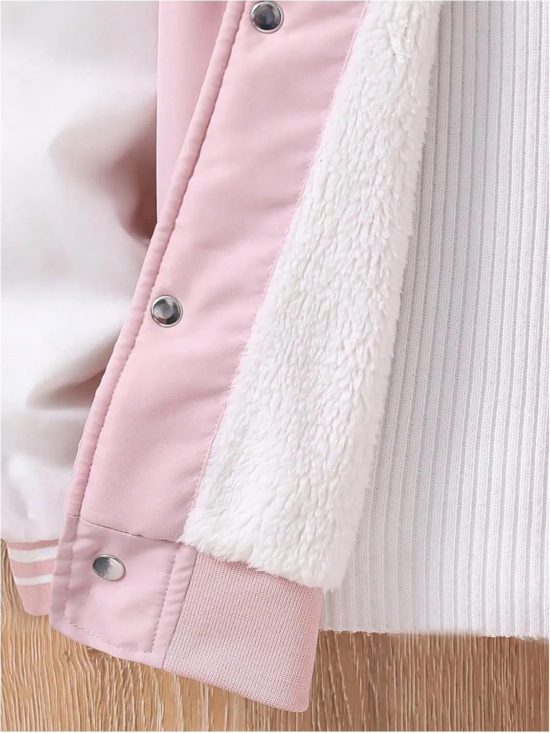 SOLY HUX Girl's Cartoon Graphic Hoodies Jacket Color Block Long Sleeve Button Front Fleece Outerwear