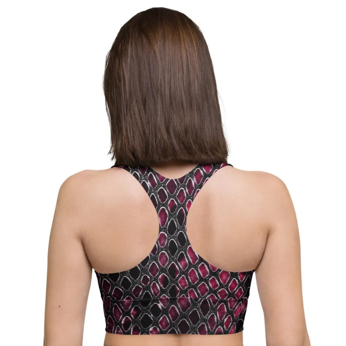 Stylish Activewear Snake Print Sports Bra, lioness-love