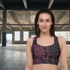 Stylish Activewear Snake Print Sports Bra, lioness-love