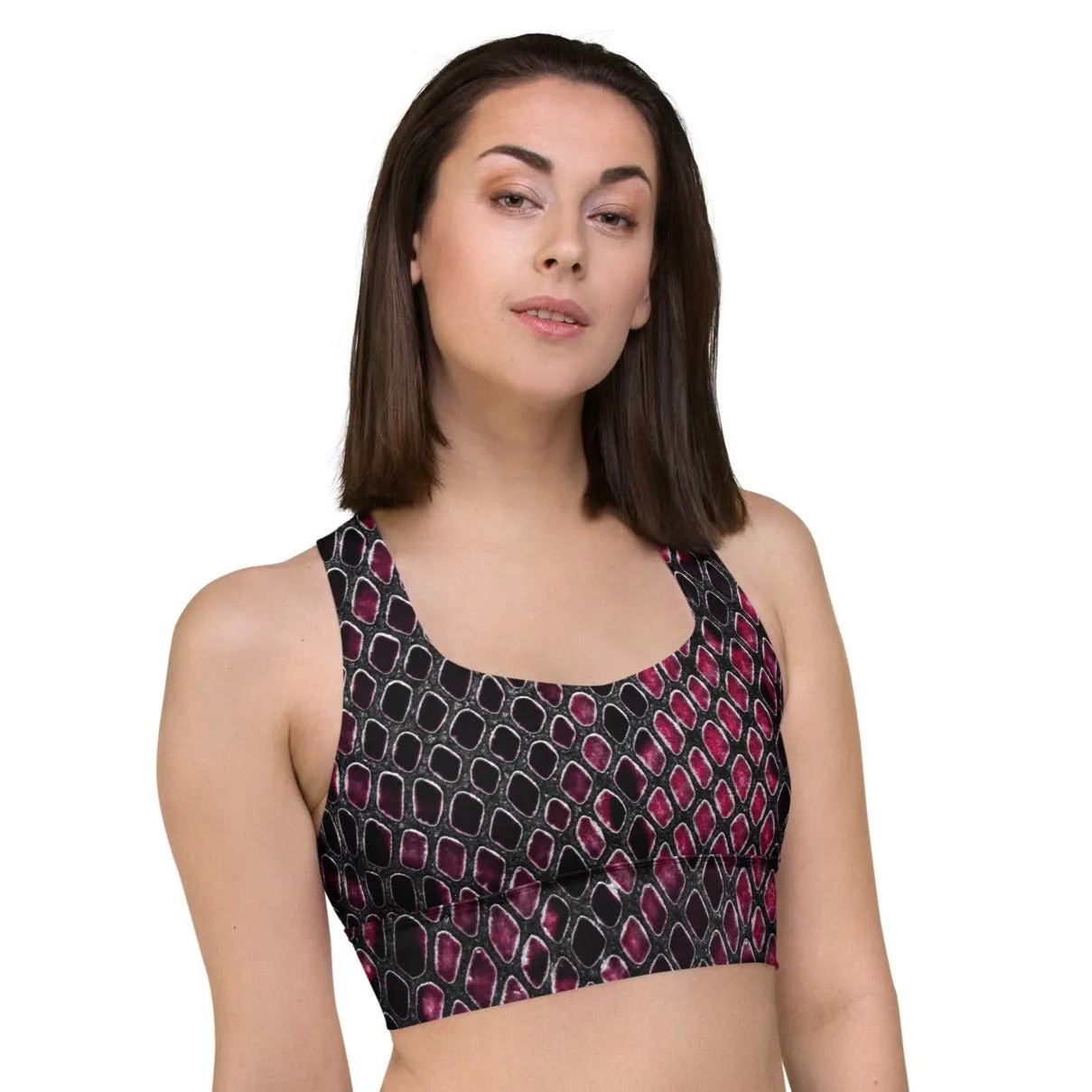Stylish Activewear Snake Print Sports Bra, lioness-love