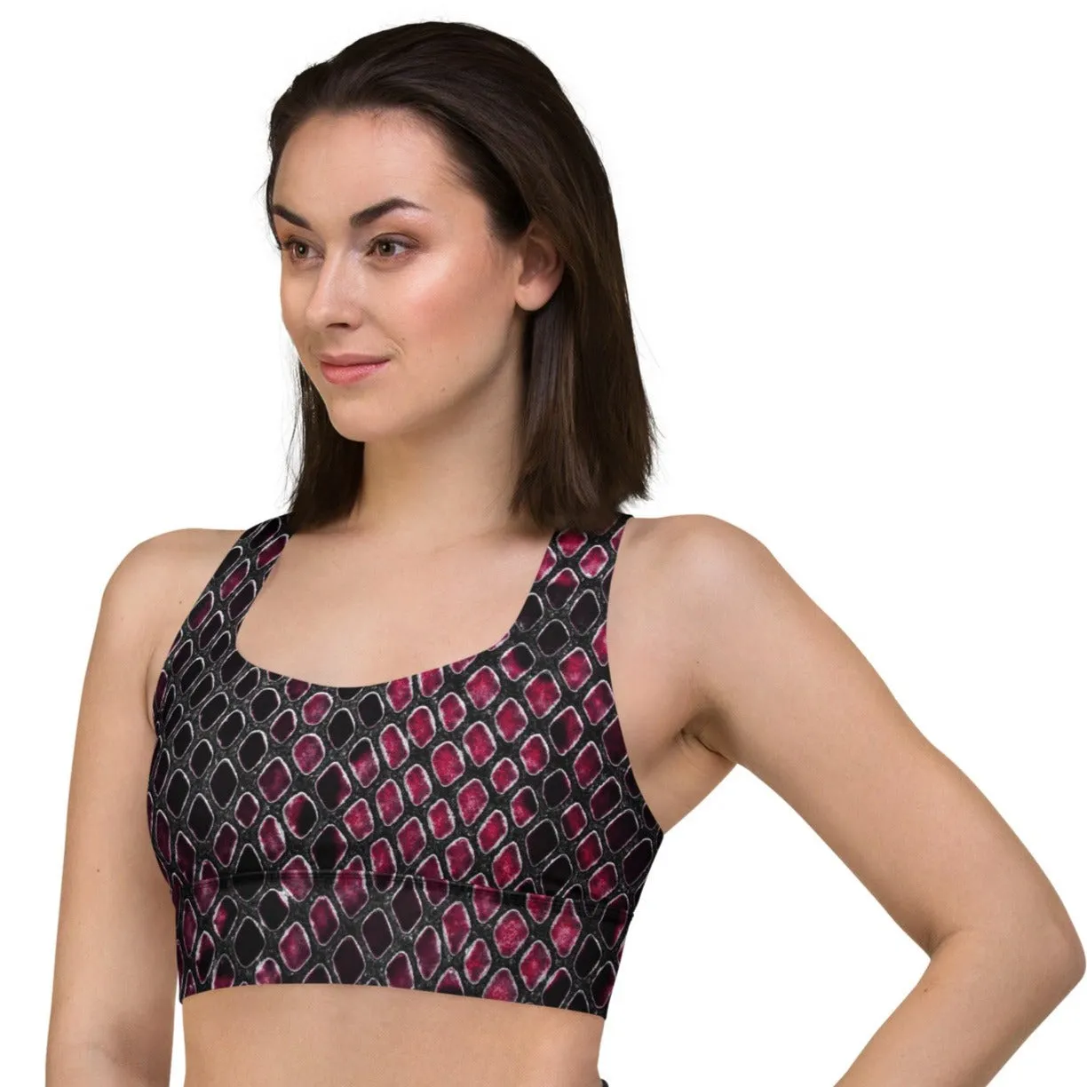 Stylish Activewear Snake Print Sports Bra, lioness-love
