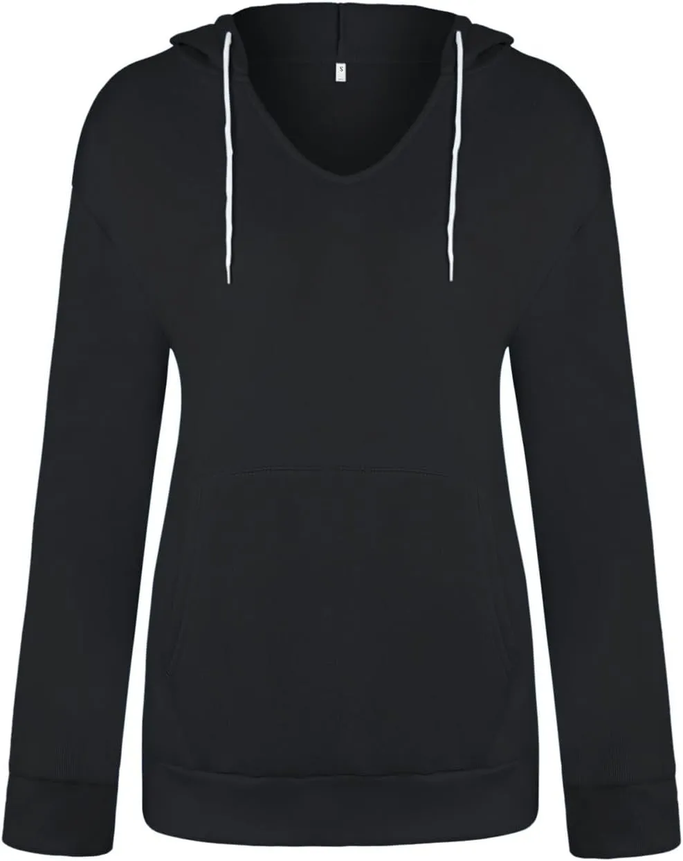 Sweatshirt for Women Fall Jacket Oversized Casual Zip Up Drawstring Hoodie w Pockets Long Sleeve Solid Outerwear Tops