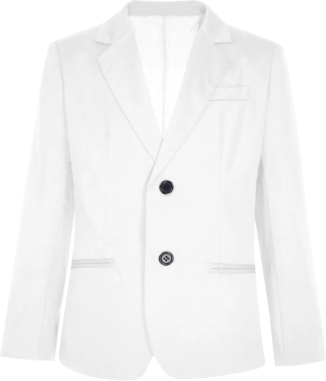 Sywiyi Kids Boys Blazers Long Sleeve Gentleman Formal Dress Suit Jacket Single Breasted Sport Coat Outerwear