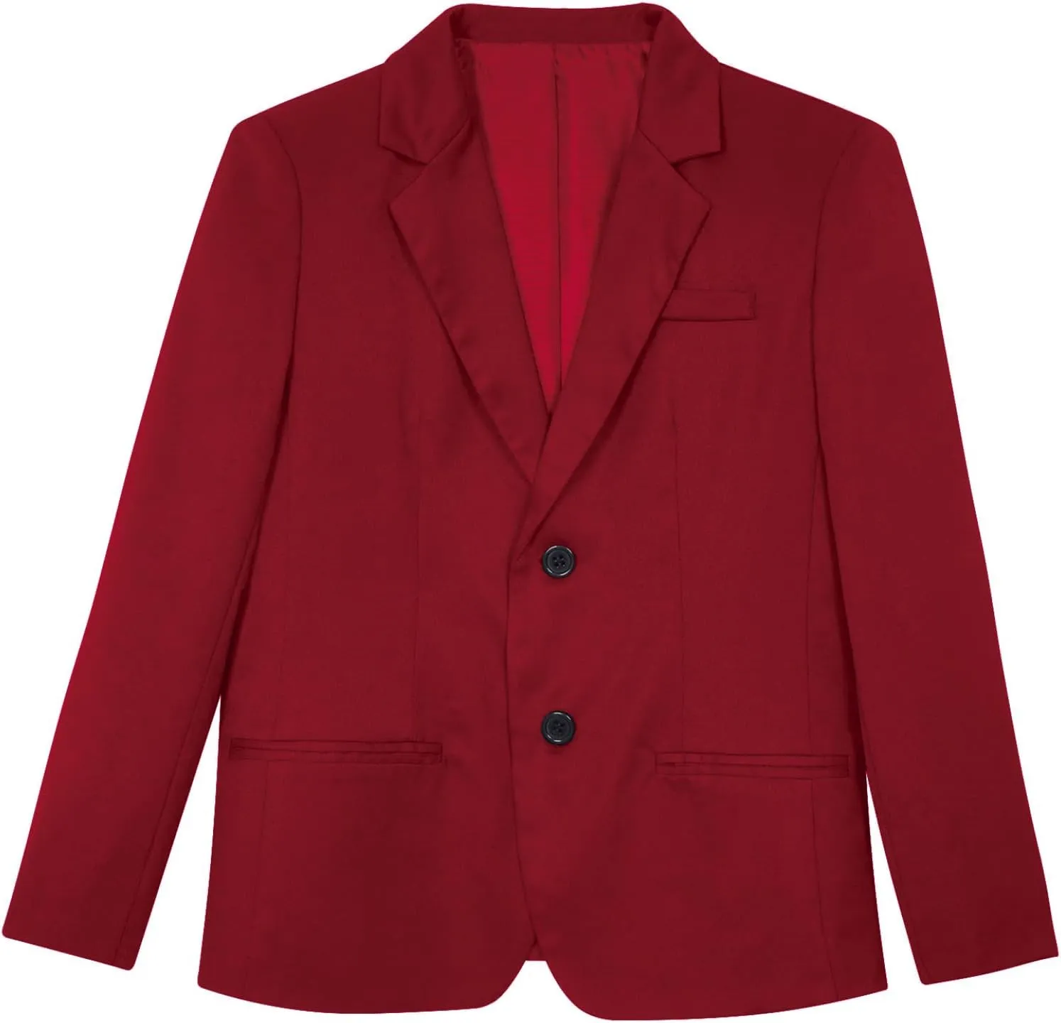 Sywiyi Kids Boys Blazers Long Sleeve Gentleman Formal Dress Suit Jacket Single Breasted Sport Coat Outerwear