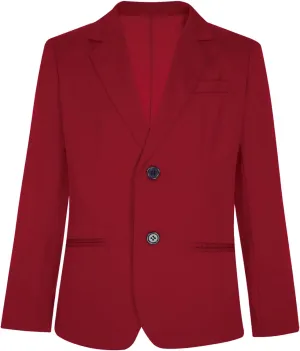 Sywiyi Kids Boys Blazers Long Sleeve Gentleman Formal Dress Suit Jacket Single Breasted Sport Coat Outerwear