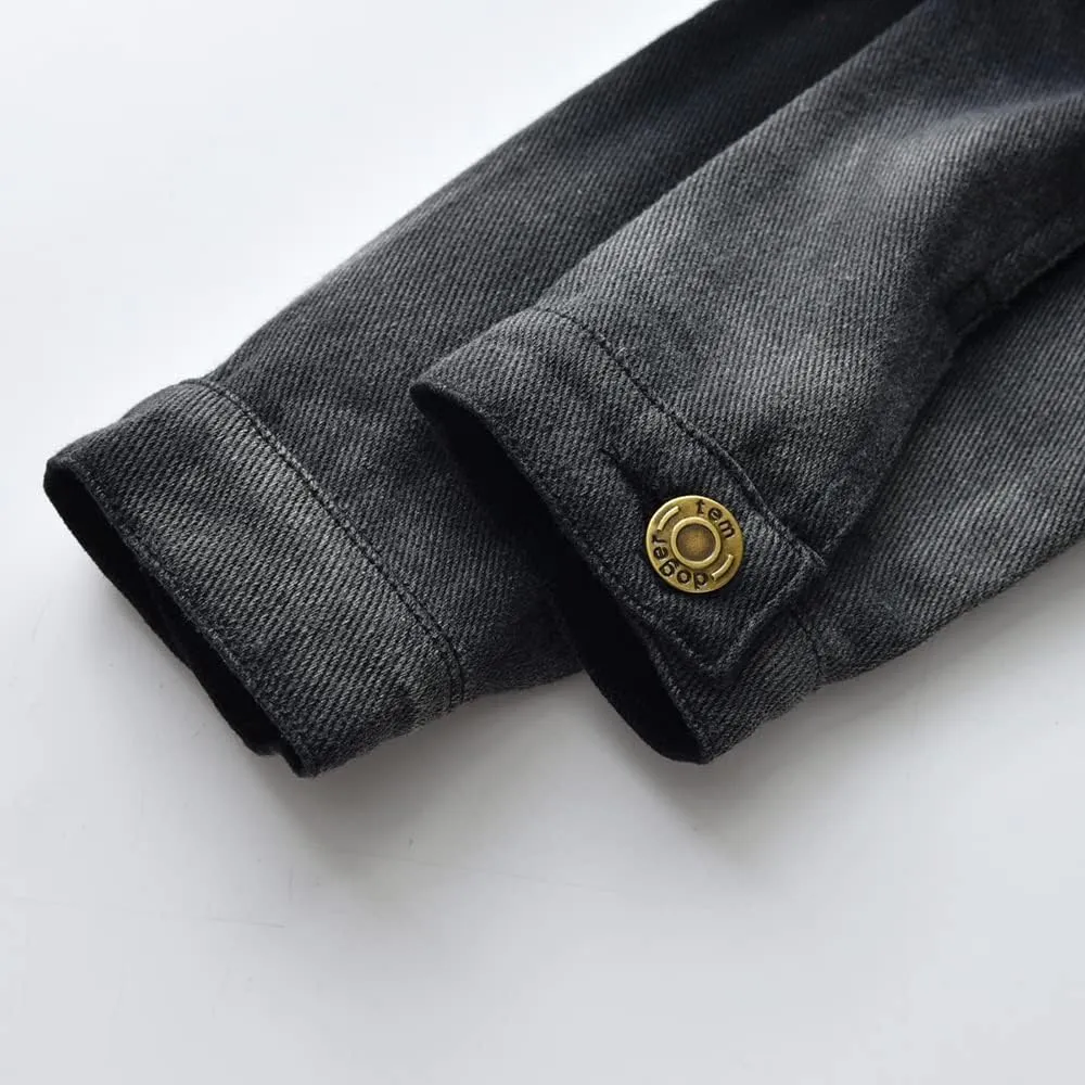 Toddler Kid Baby Boys Girls Denim Jacket Coats Long Sleeve Button Down Casual Overcoat Outerwear