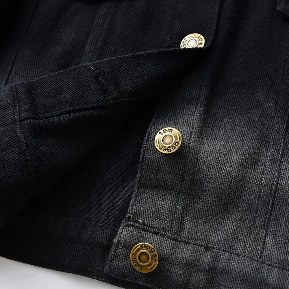Toddler Kid Baby Boys Girls Denim Jacket Coats Long Sleeve Button Down Casual Overcoat Outerwear