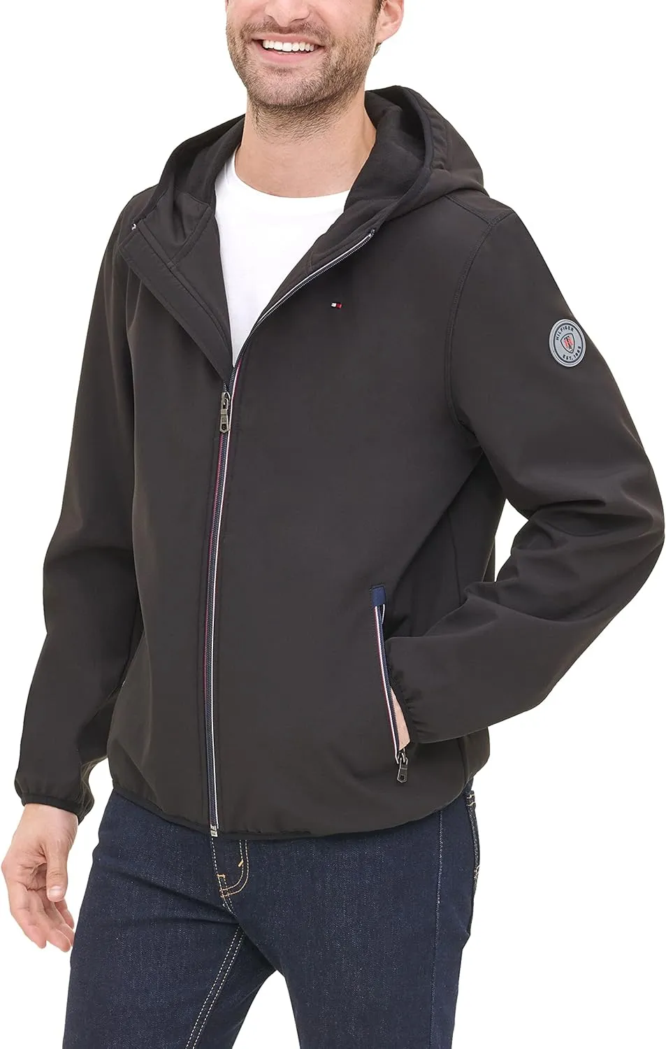 Tommy Hilfiger Men's Hooded Performance Soft Shell Jacket