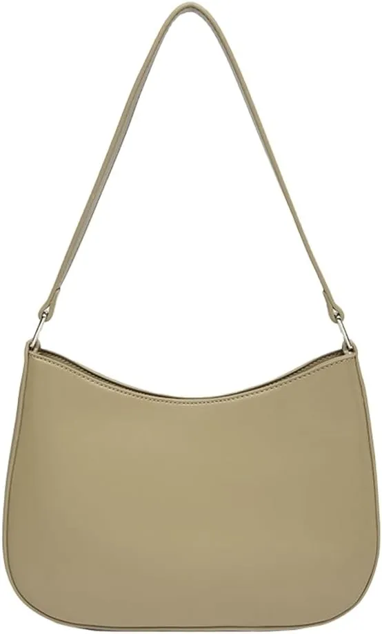 Trendy Purses for Women 2024 Versatile Solid Color Shoulder Bag Handbags Going Out Purse Simple Hobo Bag Underarm Bag