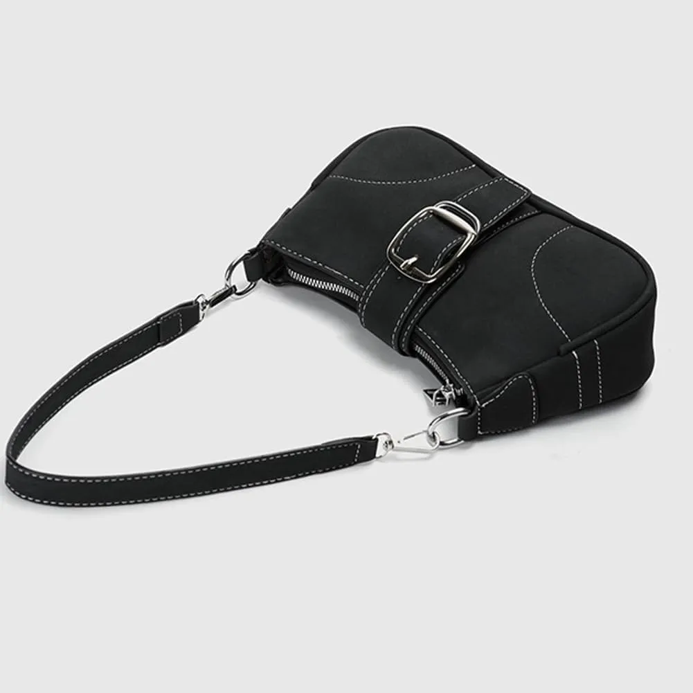 Trendy Shoulder Bag For Women Y2K Vegan Leather Handbag Casual Womens Versatile Satchel Purse Travel Work Bag 2025