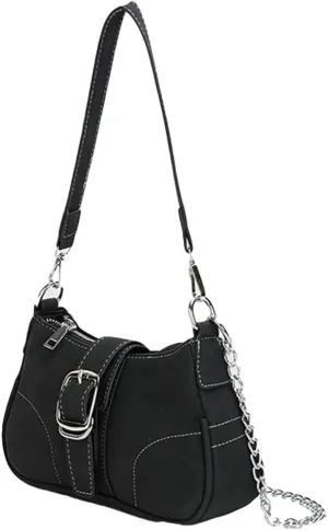 Trendy Shoulder Bag For Women Y2K Vegan Leather Handbag Casual Womens Versatile Satchel Purse Travel Work Bag 2025