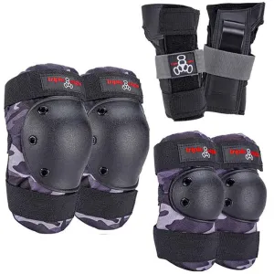 Triple Eight Saver Series High Impact 3 Pack of Pads - Charcoal Camo