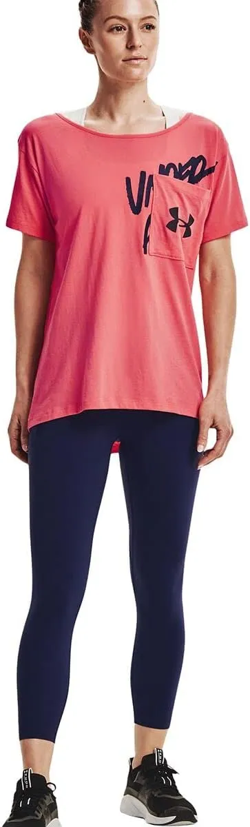 Under Armour Meridian Ankle Leggings for Women - High-Rise Waist, Bodycon Fit, Side Pockets, Pull-On, Classy & Versatile