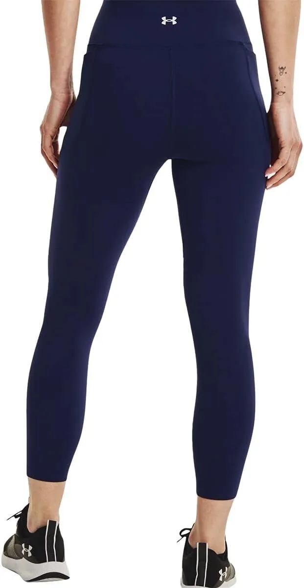 Under Armour Meridian Ankle Leggings for Women - High-Rise Waist, Bodycon Fit, Side Pockets, Pull-On, Classy & Versatile