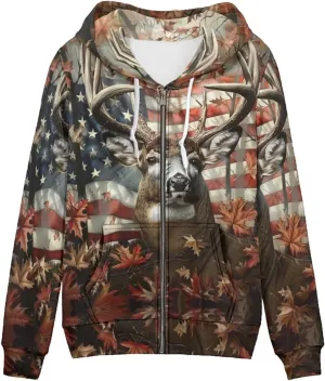 Uourmeti Zip Up Hoodie Graphic Y2k Hooded Sweatshirt Jacket for Women XS-5XL