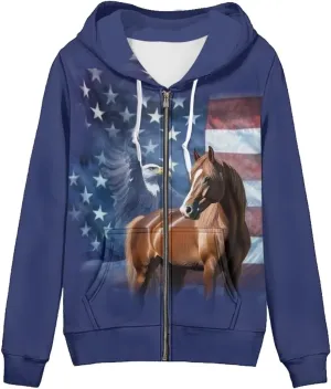 Uourmeti Zip Up Hoodie Graphic Y2k Hooded Sweatshirt Jacket for Women XS-5XL