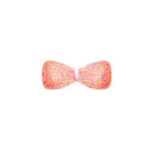 V Strapless Bandeau Bikini Top - Sherbet Shimmer
