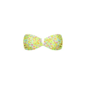 V Strapless Bandeau Bikini Top - Wild Flower