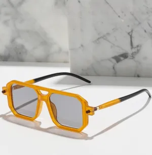 Vintage Clear Lens UV400 Steam Punk Sunglasses