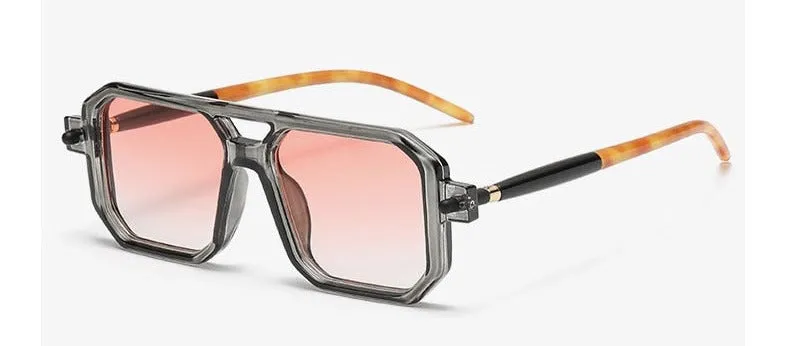 Vintage Clear Lens UV400 Steam Punk Sunglasses