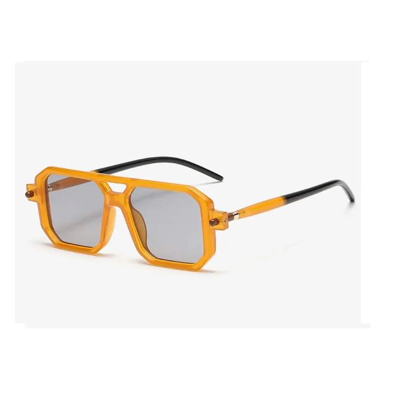 Vintage Clear Lens UV400 Steam Punk Sunglasses